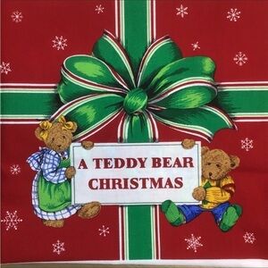 Vintage A Teddy Bear Christmas book to sew / craft
